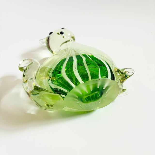 Large Vintage Art Glass Cat For Sale - Image 11 of 12