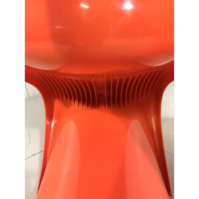 Panton Chairs in Orange by Verner Panton for Herman Miller, 1970s, Set of 2 For Sale - Image 10 of 12