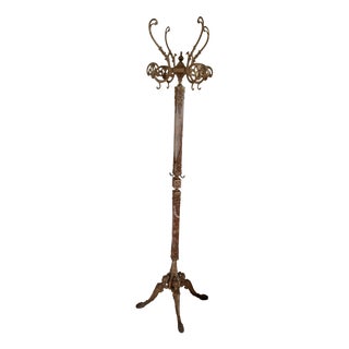 Onyx and Gilded Coat Hanger, 1980s For Sale
