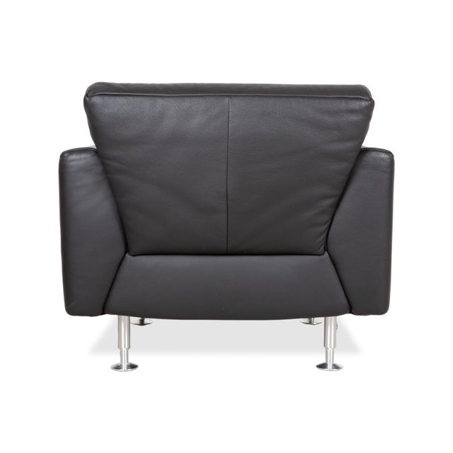 250 Leather Armchair Black by Rolf Benz For Sale - Image 11 of 14