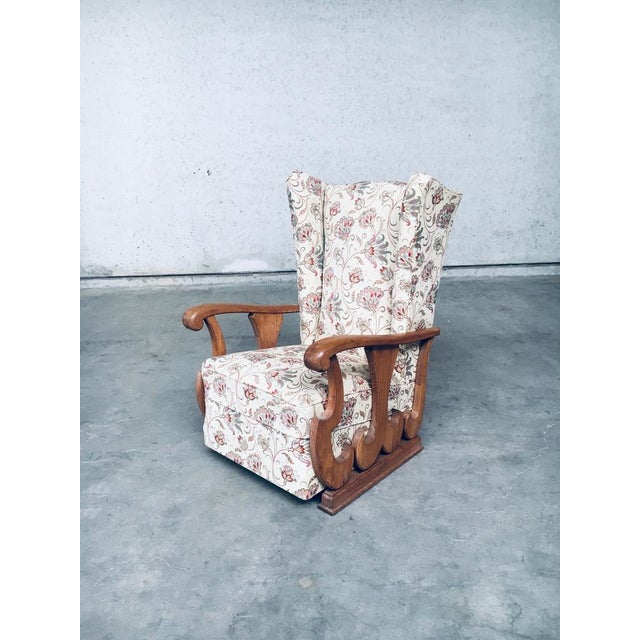 Set of High Wing Back Armchairs, 1900s For Sale - Image 15 of 18