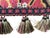 Black Custom Jacobean Valances With Tassel Trim- A Pair For Sale - Image 8 of 12