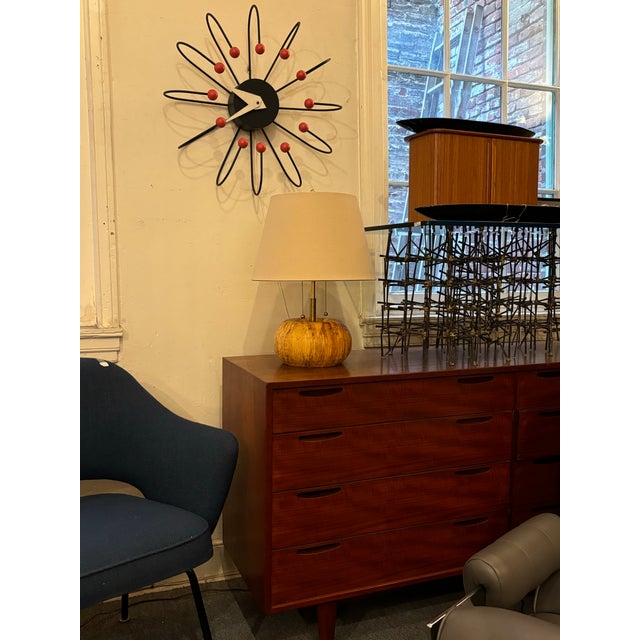 Black 1950s Frederic Weinberg Wall Clock For Sale - Image 8 of 10