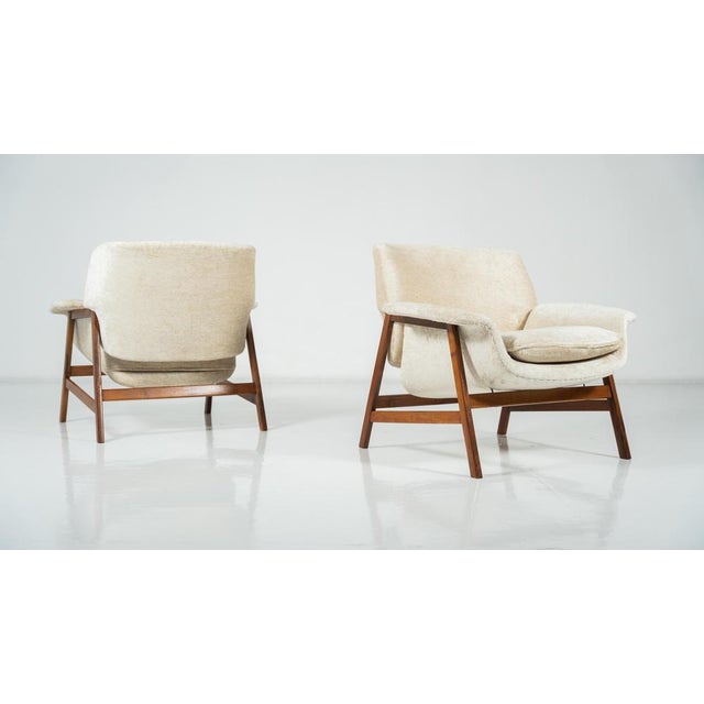 Model 849 Armchairs attributed to Gianfranco Frattini for Cassina, 1960s, Set of 2 For Sale - Image 10 of 18