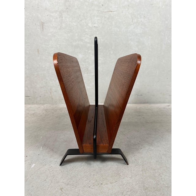 Vintage Teak Magazine Rack by Cees Braakman for Pastoe, 1950s For Sale - Image 3 of 8