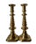 Brass 1970s Solid Brass Tall Brutalist Candlestick Holders - a Pair For Sale - Image 8 of 8