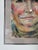 Lavender 1990's Vintage Expressionist Woman Portrait Oil Pastel on Paper, Signed & Framed For Sale - Image 8 of 12