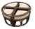 Coastal Vintage Alexvale Rattan 4-Piece Nesting Chair & Glass-Top Cocktail Table Set For Sale - Image 3 of 9