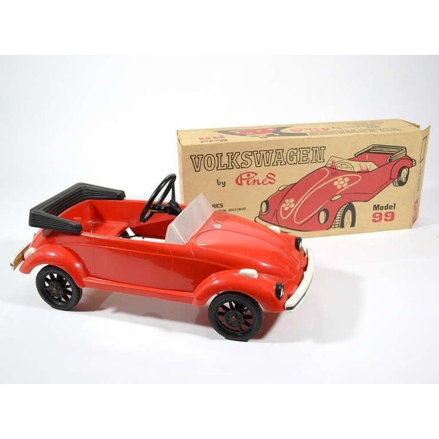 Modern Rare VW Beetle Pedal Car by Pines For Sale - Image 3 of 10