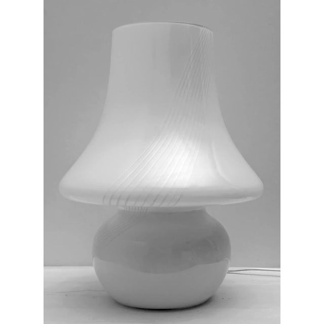 Mid-Century Murano Glass Fungus Table Lamp, 1970s For Sale - Image 6 of 8