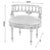 Traditional Hathaway 22.5 in. W Oval Upholstered and Wood Traditional Vanity Seat, Cottage White For Sale - Image 3 of 9