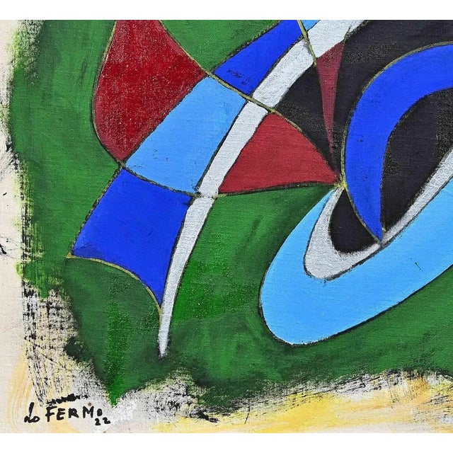 Hommage to Futurballa is an original artwork realized by Giorgio Lo Fermo (b. 1947) in 2022 Original Oil Painting on...