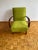 Lime Armchair attributed to Jendrich Halabala for Up Závody, Former Czechoslovakia, 1950s For Sale - Image 8 of 8