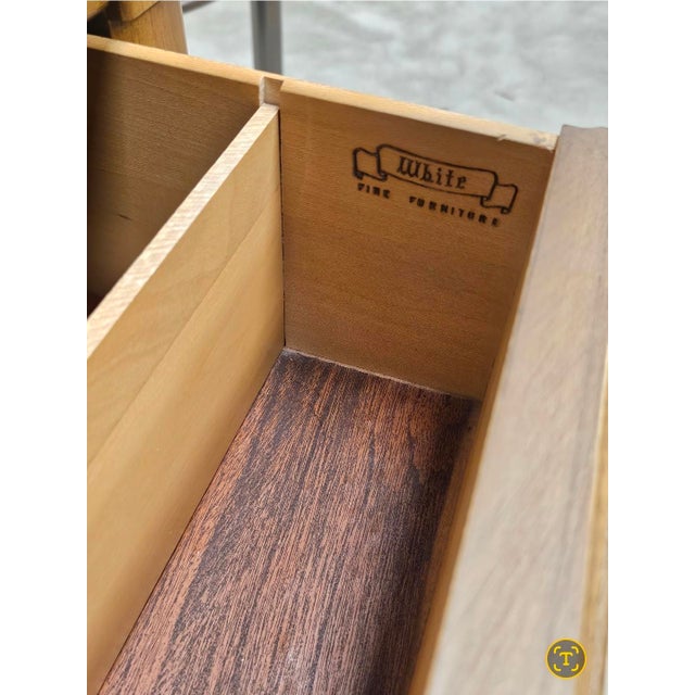 Mid 20th Century White Furniture Italian Tuscan Style Fruitwood Chest and Chest of Drawers For Sale - Image 12 of 13