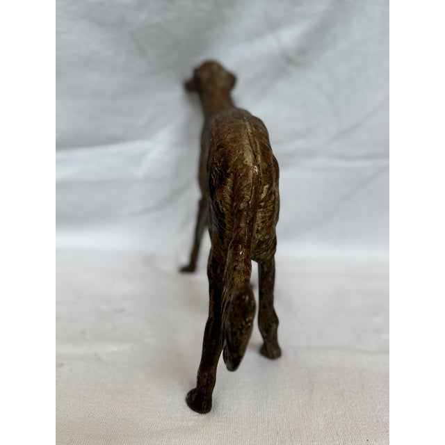 Hubley Manufacturing Company 1920s Unique Cast Iron Hubley Borzoi For Sale - Image 4 of 14