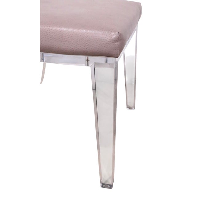 Transparent Set of Four Lucite Dining Chairs by Safavieh Couture For Sale - Image 8 of 17