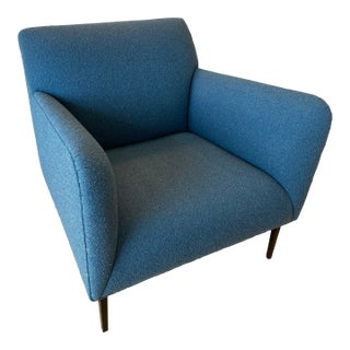Room and Board Blue Matteo Side Chair For Sale