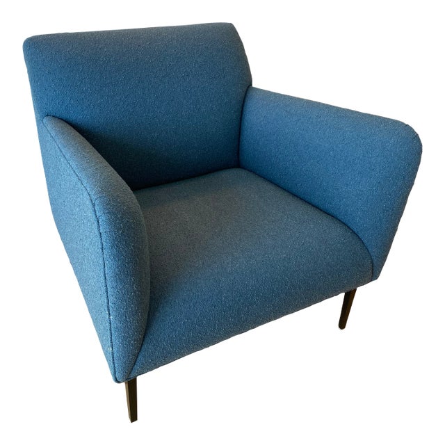 Room and Board Blue Matteo Side Chair For Sale