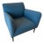 Room and Board Blue Matteo Side Chair For Sale