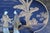 Late 20th Century Black Lacquer Chinoiserie Console Table With Gold Figural Decoration & Scroll Supports For Sale In Washington DC - Image 6 of 18