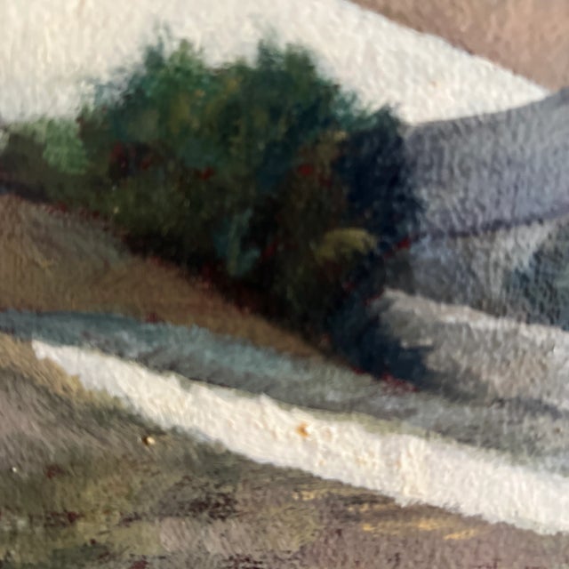 Paper Giclee Print of Mid 20th Century Realist Acrylic Painting by Tony Trezza of a Village Near Portimao, Portugal For Sale - Image 7 of 8