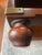 Brown Mid 20th Century Solid Wood Campaign 3-Drawer Dresser / Bedside Table / End Table - Set of 2 For Sale - Image 8 of 17