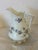 Shabby Chic Vintage Silesia Porcelain Creamer With Dragon Handle & Forget-Me-Not Florals, Circa 1900 For Sale - Image 3 of 12