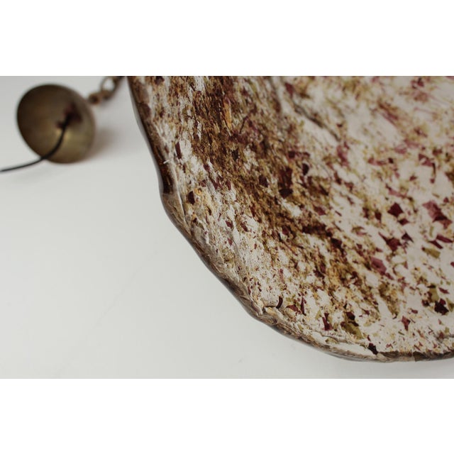 Brown Murano Glass Pendant Lamp, 1980s For Sale - Image 8 of 14