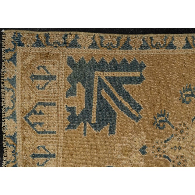 Early 21st Century Turkish Mini Rug Oriental Hand Knotted Vintage Rug 1'9" x 3'7" #21231 For Sale - Image 5 of 8