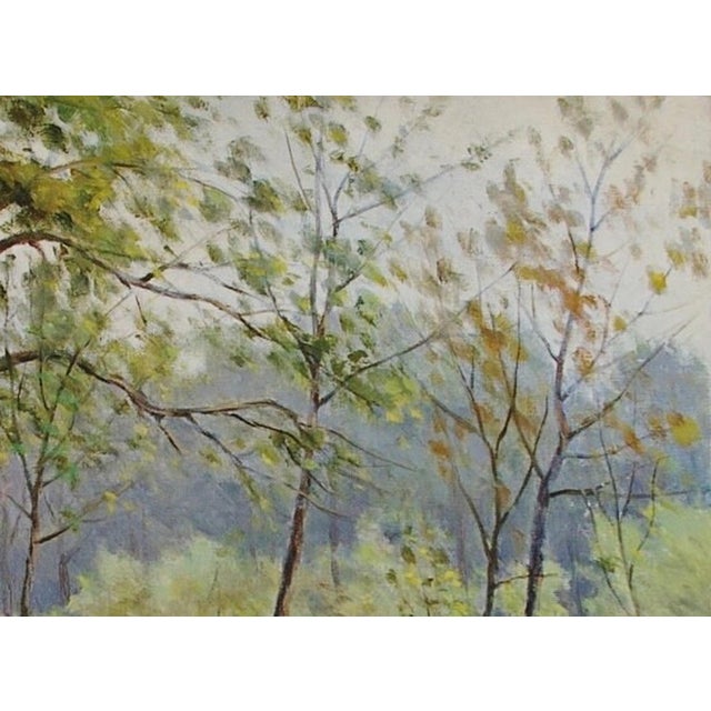 Realism Impressionist Forest Oil Painting, Original Soviet Ukrainian Art 36-48,3 For Sale - Image 3 of 6
