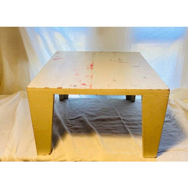 1980s Original Vintage Prototype for Small Side Table by Artist Michael Mota Dallas Tx For Sale - Image 4 of 11