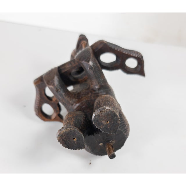 Early 20th Century German Black Forest Pipe Holder Ashtray With Bear For Sale - Image 10 of 12