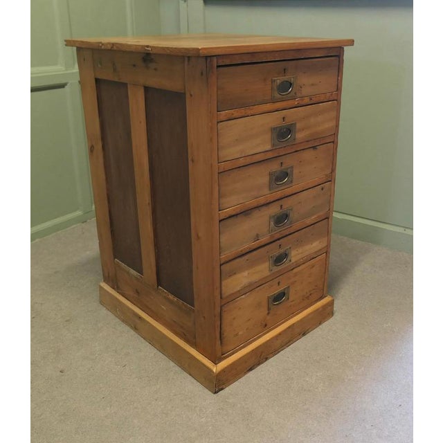 Shallow Pine Filing Drawers, 1800s For Sale - Image 4 of 8