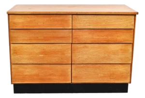 Vintage Chest of Drawers in Beech, 1950s