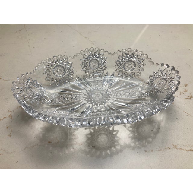 Mid 20th Century Cut Crystal Candy Dish For Sale - Image 16 of 17