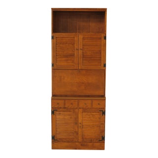 Ethan Allen Custom Room Plan Maple Bar Cabinet For Sale