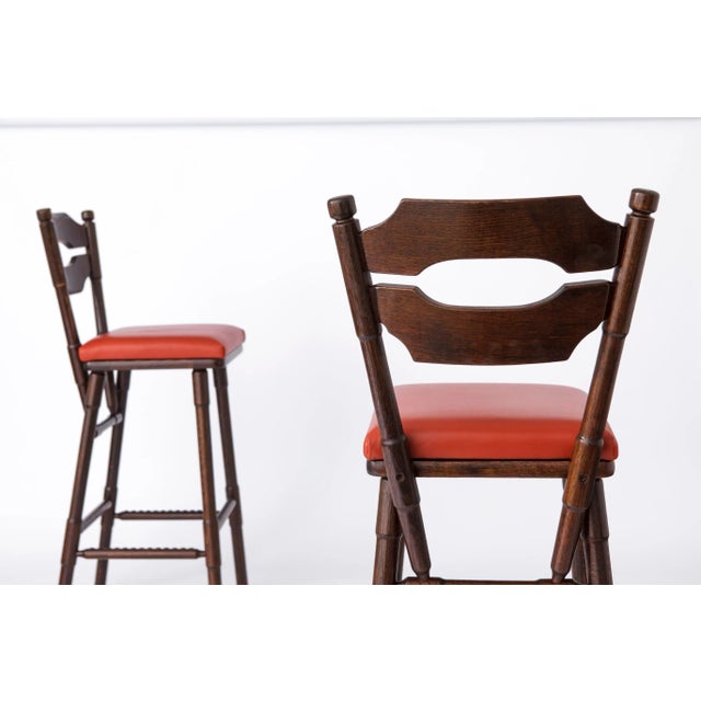 Set of Vintage German Bar Stools, 1980s For Sale - Image 5 of 10