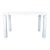 West Elm White Modern Desk With Sleek Minimalist Design For Sale