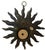 Pepe Mendoza Pepe Mendoza Bronze Sun Inlaid Wall Hanging For Sale - Image 4 of 9