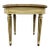 Vintage French Louis XVI Style Round Marble Top Side Table End Table For Sale