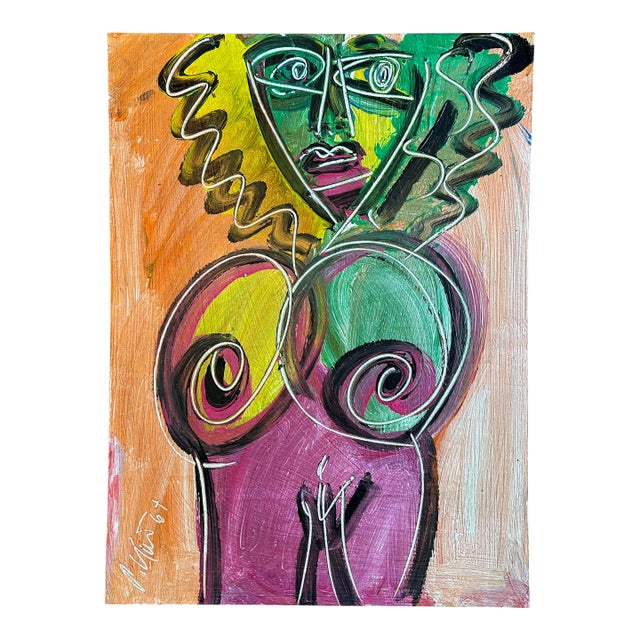 Titled Peter Keil Painting, 1967 - Junge Wilde Collection For Sale