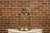 French Midcentury Brass Circular Birdcage with Decorative Bird For Sale In Atlanta - Image 6 of 11