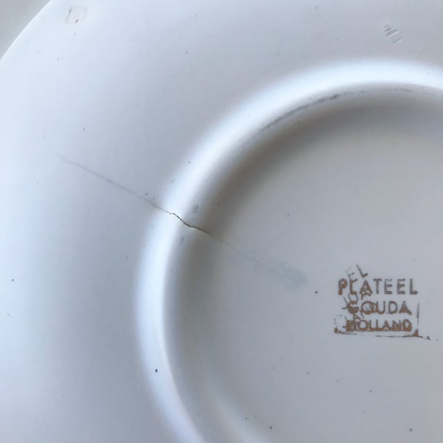 1950s Dutch Ceramic Dessert & Cake Plate Set- 13 Pieces For Sale - Image 10 of 12