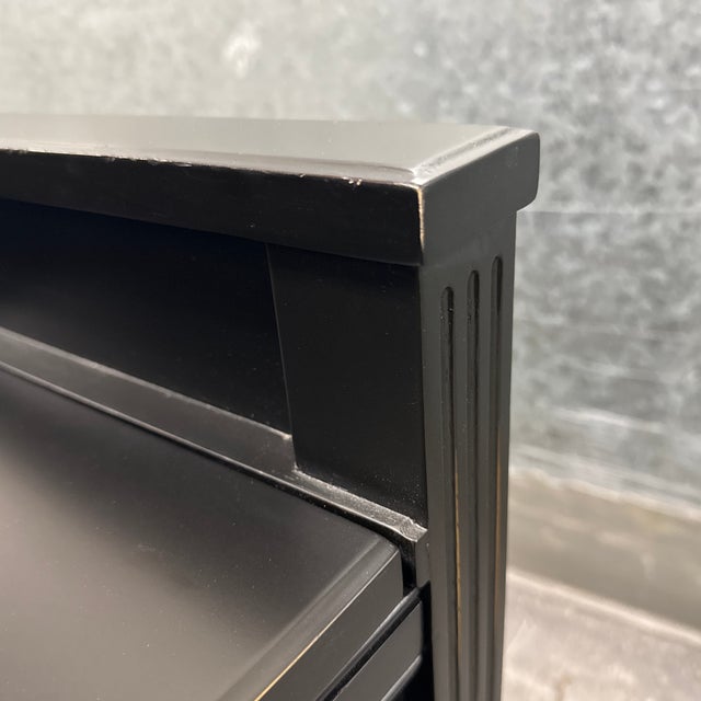 Crate & Barrel Morrison Storage Bench, Ebony For Sale - Image 12 of 12