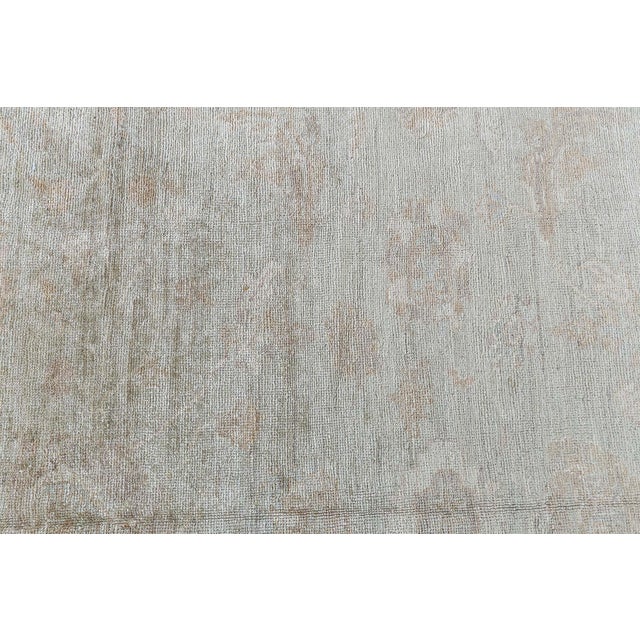 One-of-a-kind Oushak Beige and Brown Handmade Wool Rug by Doris Leslie Blau For Sale - Image 9 of 9
