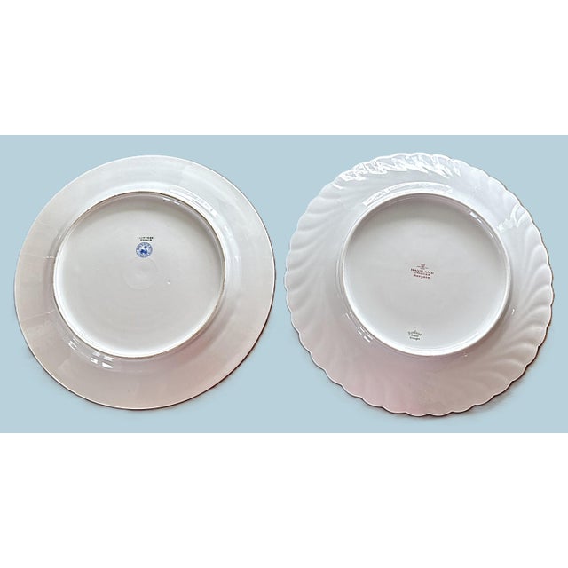 White Vintage Mixed Fine China Dinner Plates - Set of 8 For Sale - Image 8 of 9