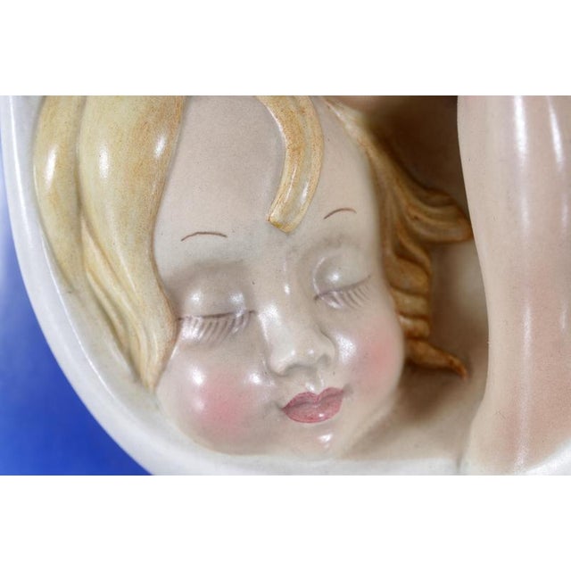 Madonna and Child in Glazed Ceramic attributed to O. Maraini for Lenci, Italy, 1940s For Sale - Image 6 of 12