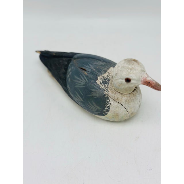 1960s Vintage Hand Made Wooden Seagull For Sale - Image 5 of 5