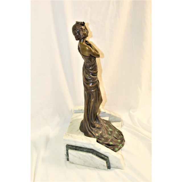 1990s Mid Century/Modern Deco Sculpture Bronze For Sale - Image 12 of 18