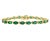8 Carat Emerald and Diamond Tennis Bracelet 14 Karat Yellow Gold For Sale - Image 10 of 18